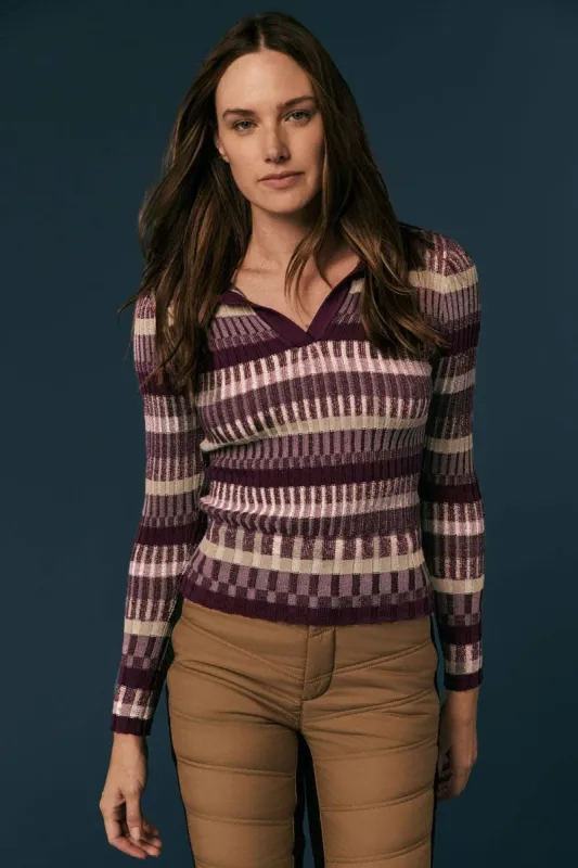 Luisa Polo Sweater | Purple sold by Alp N Rock