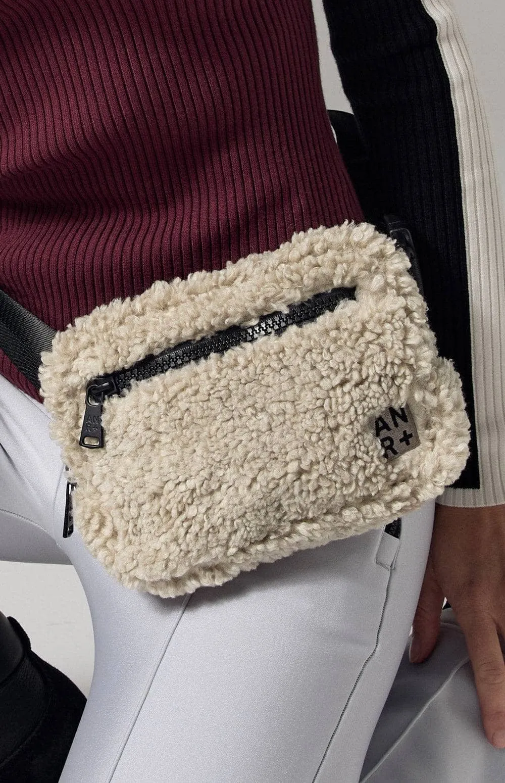 City Shearling Belt Bag | Stone sold by Alp N Rock
