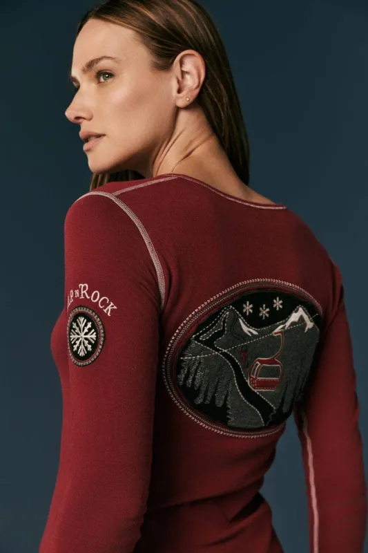 Elia Henley Shirt | Deep Red sold by Alp N Rock