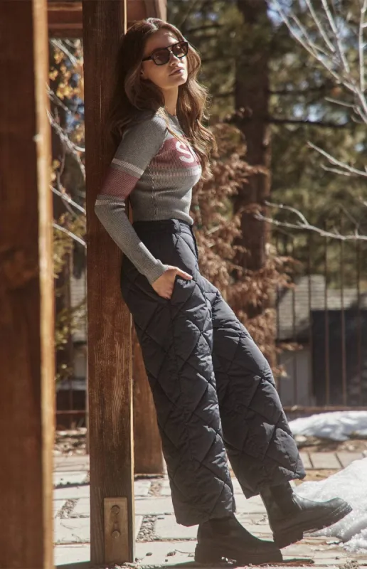 Mika Quilted Pant | Black sold by Alp N Rock