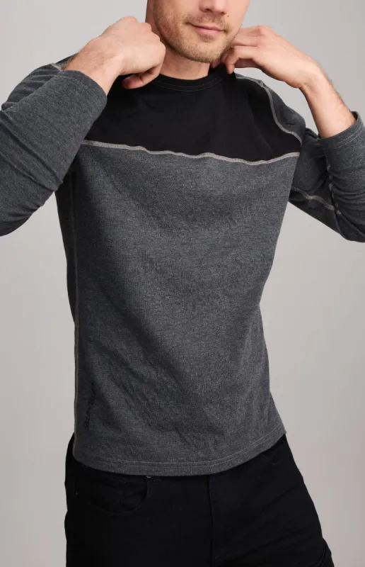 USA Ski II Men's Crew | Heather Black - Preloved sold by Alp N Rock