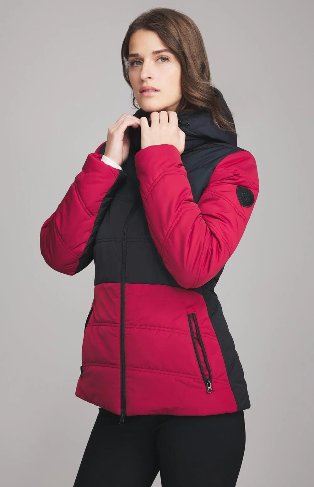 Camille Puffer Jacket | Deep Red sold by Alp N Rock product image thumbnail 3