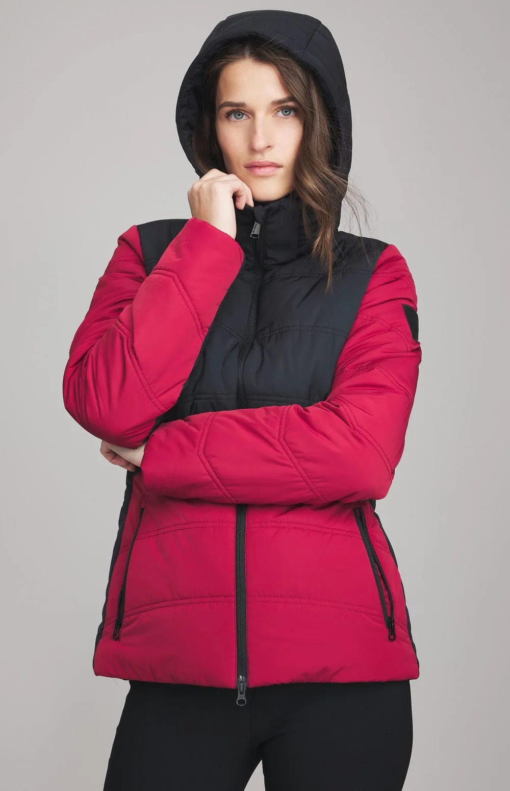 Camille Puffer Jacket | Deep Red sold by Alp N Rock product image thumbnail 2