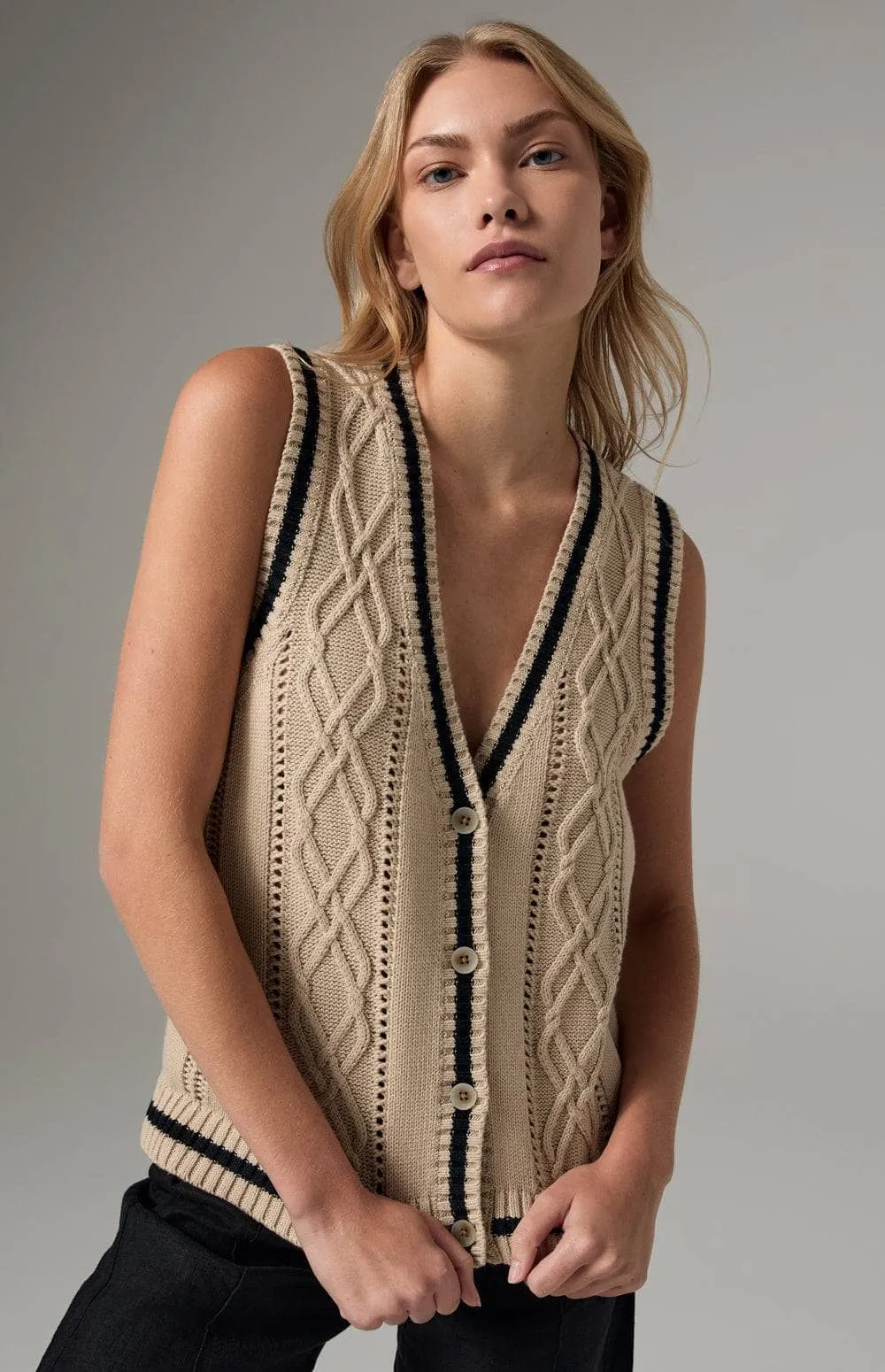 Jade Sweater Vest | Wheat sold by Alp N Rock