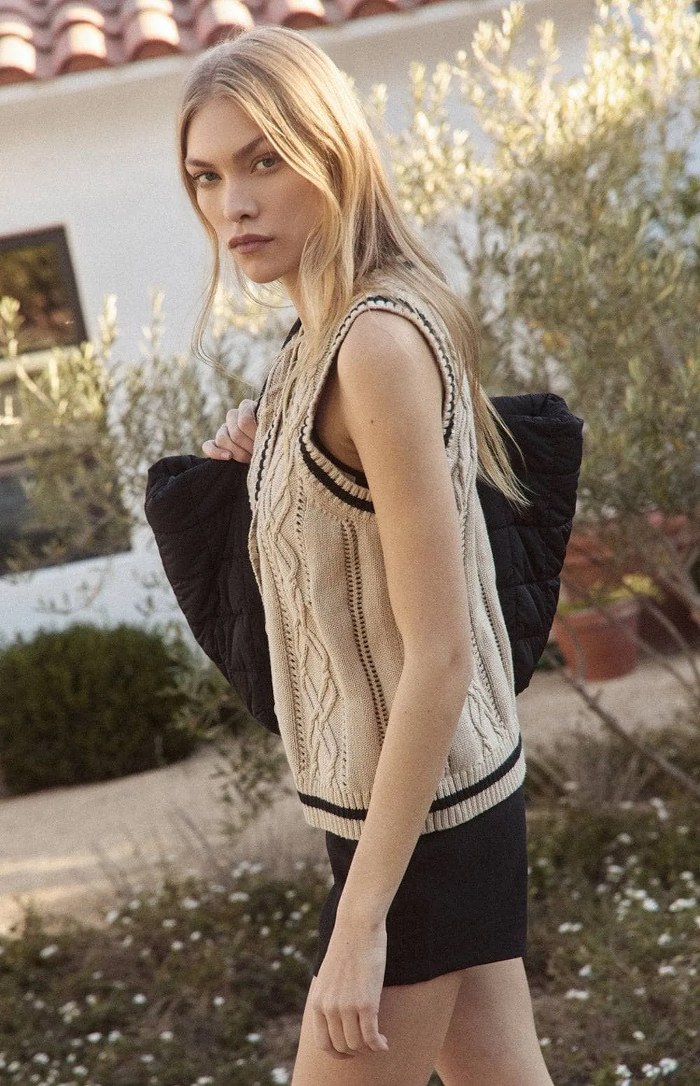 Jade Sweater Vest | Wheat sold by Alp N Rock product image thumbnail 2