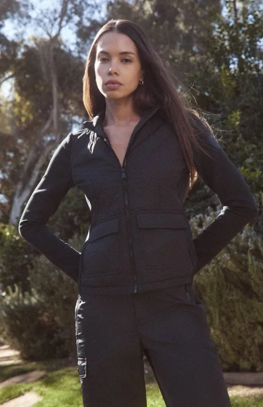 Kara Hybrid Jacket | Black | Parallel