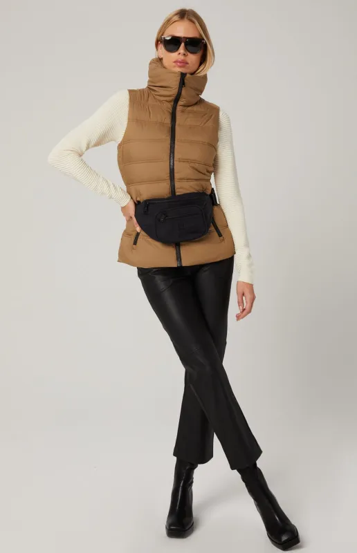 Arosa Puffer Vest | Dark Khaki - Preloved made by Alp N Rock