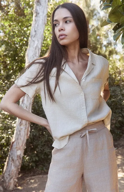 Jovie S/S Button Down | Pumice sold by Alp N Rock