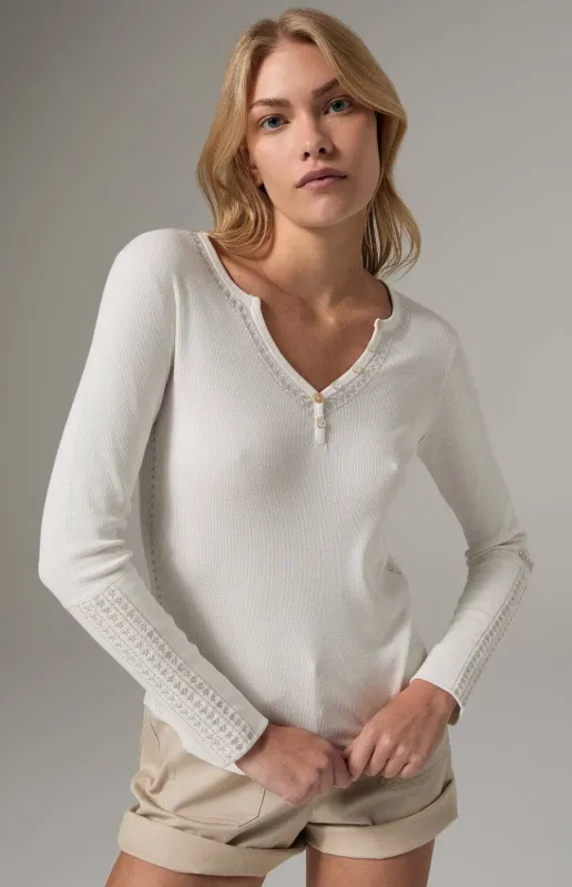 Lyla Henley Shirt | Off White sold by Alp N Rock