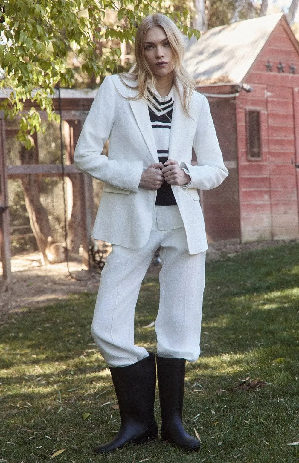 Emerson Linen Blazer | Ivory sold by Alp N Rock product image thumbnail 2