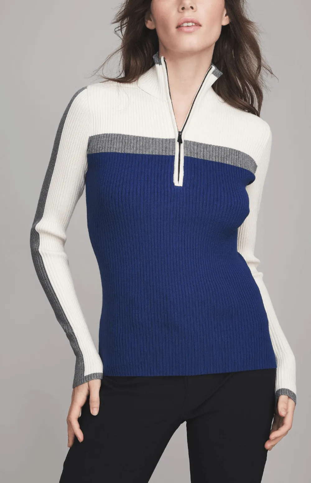 Ali Half-Zip Sweater | Estate Blue - Preloved sold by Alp N Rock