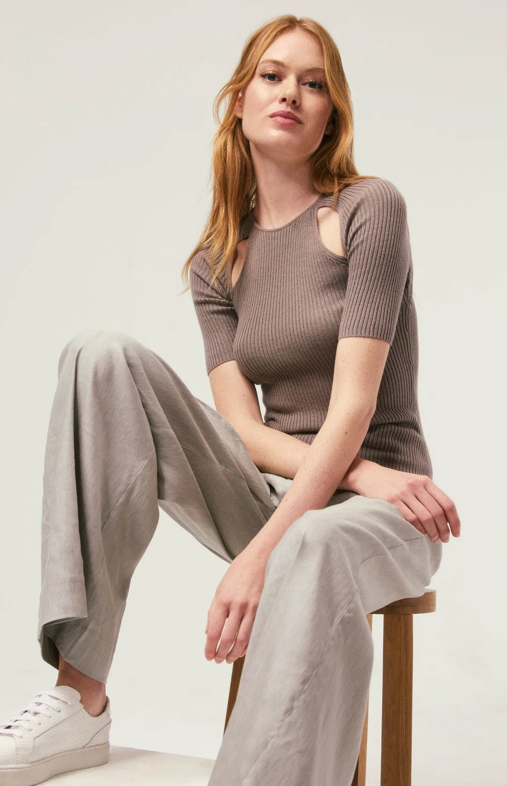 Lily Crewneck Sweater | Pebble sold by Alp N Rock product image thumbnail 5