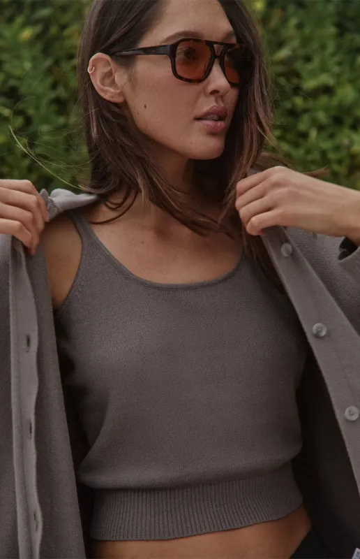Gia Tank Top Sweater | Pebble sold by Alp N Rock