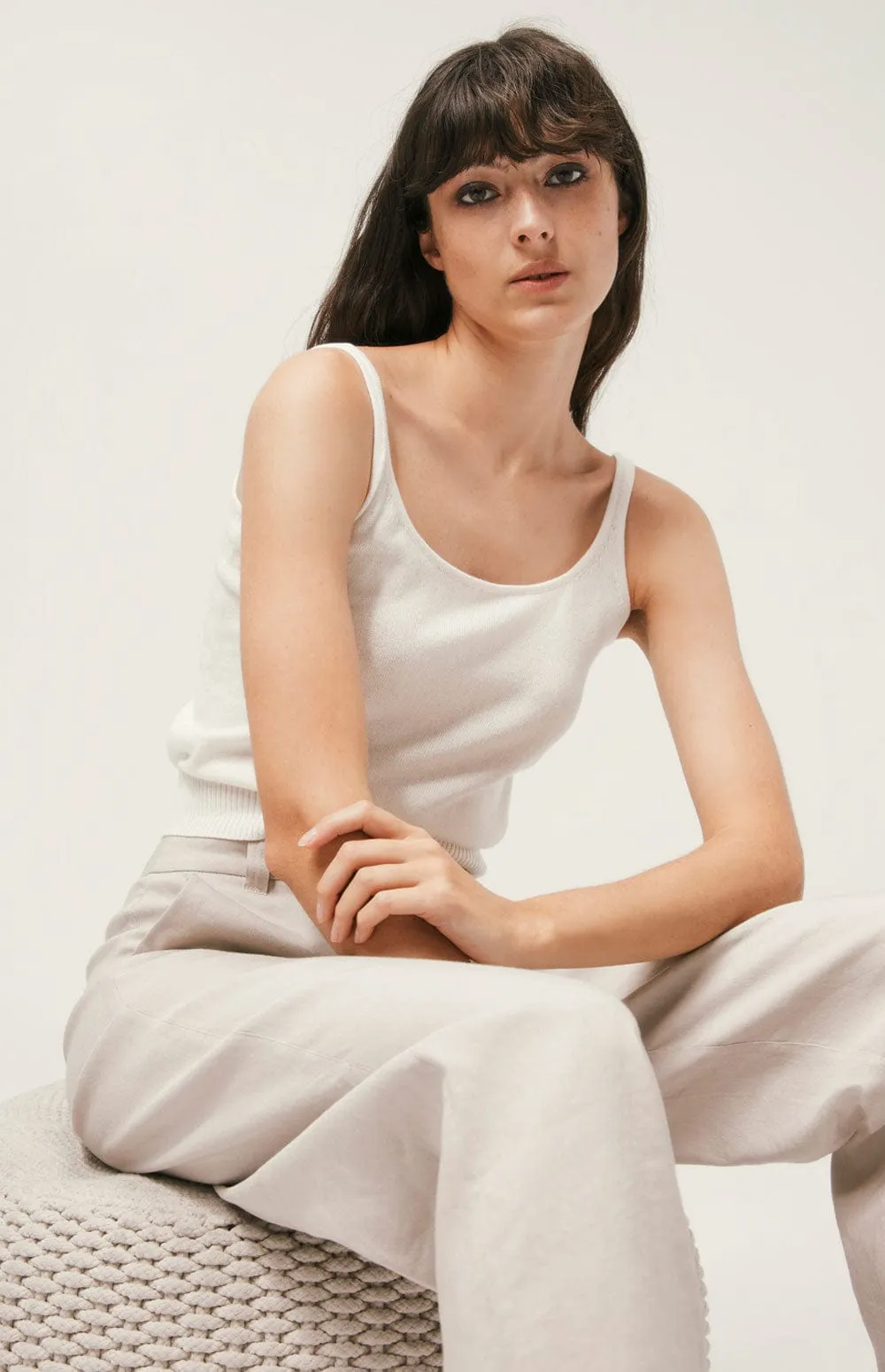 Gia Tank Top Sweater | Ivory sold by Alp N Rock product image thumbnail 2