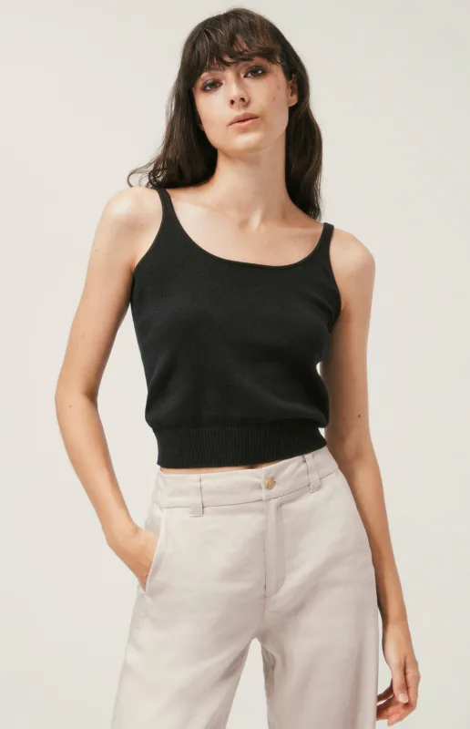 Gia Tank Top Sweater | Black sold by Alp N Rock