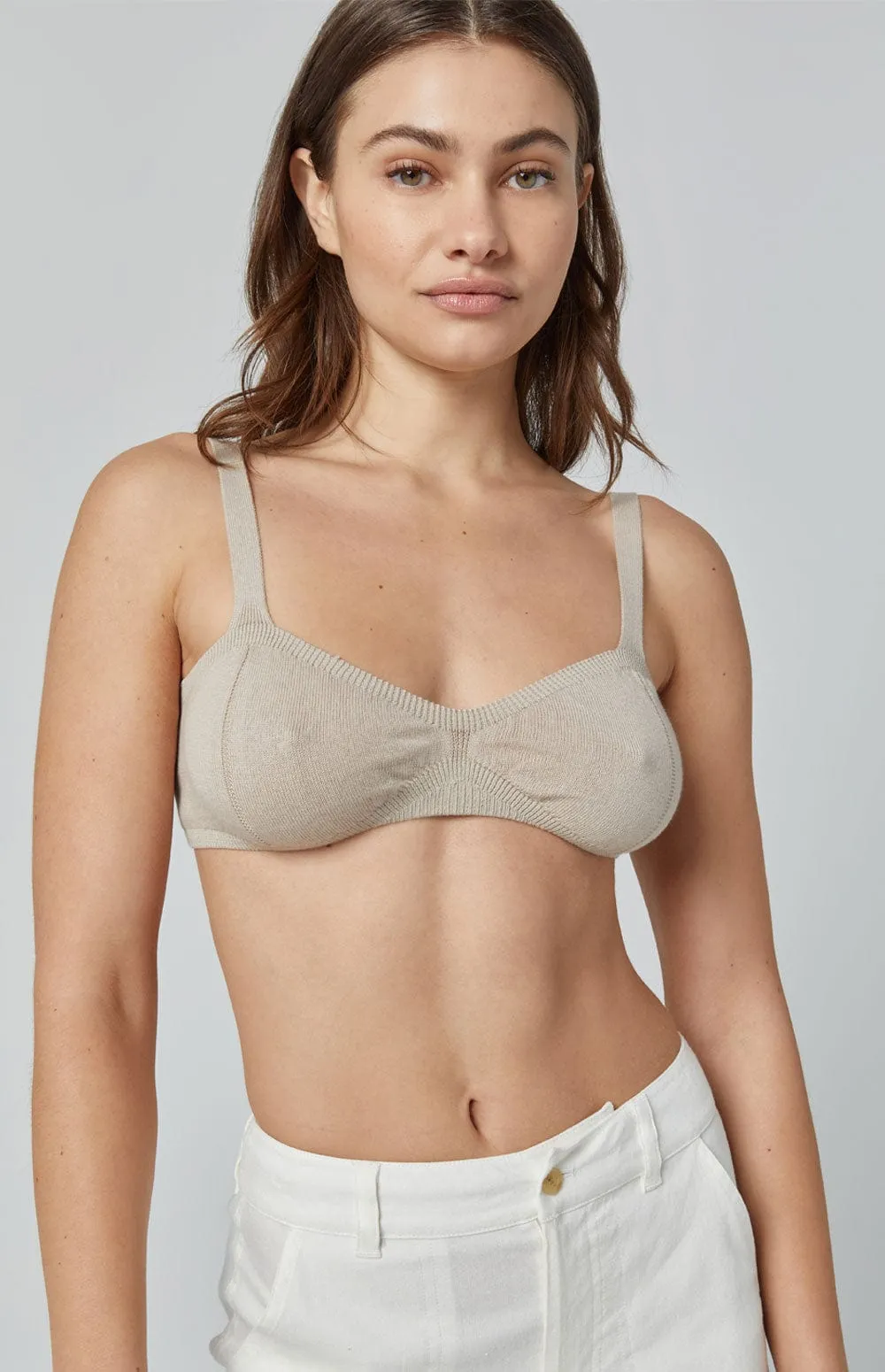 Mara Bralette | Silver Grey - Preloved sold by Alp N Rock