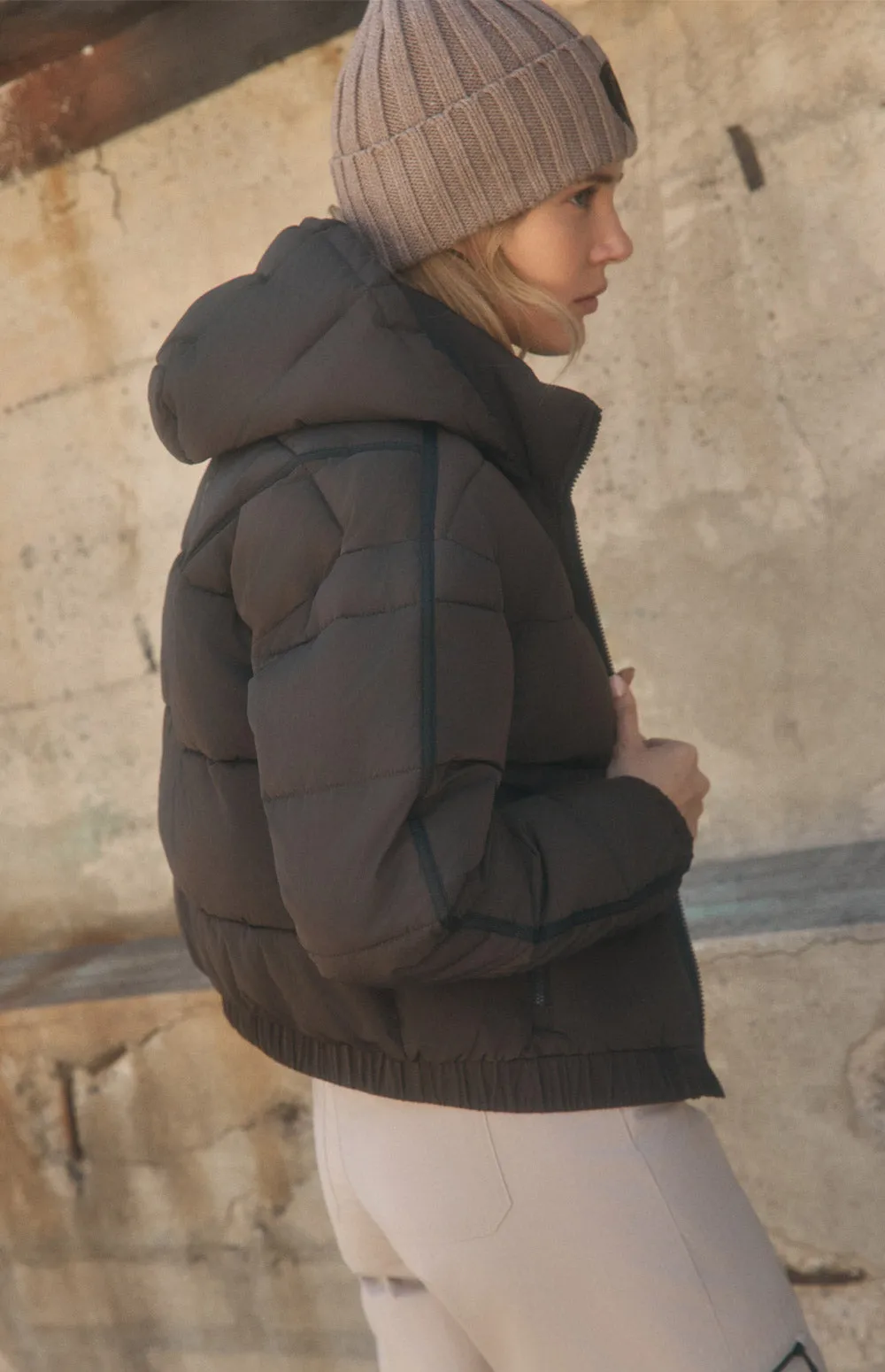 Whitney Puffer Jacket | Coffee sold by Alp N Rock product image thumbnail 4