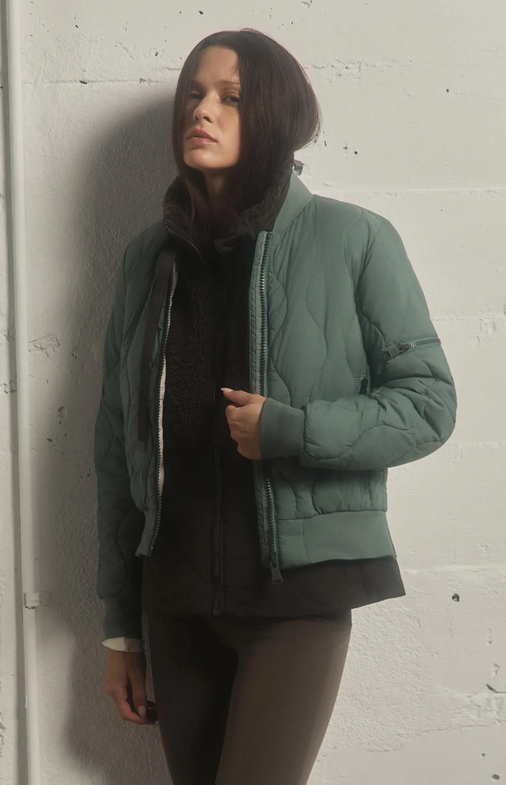 Metro II Bomber Jacket | Eucalyptus sold by Alp N Rock product image thumbnail 2