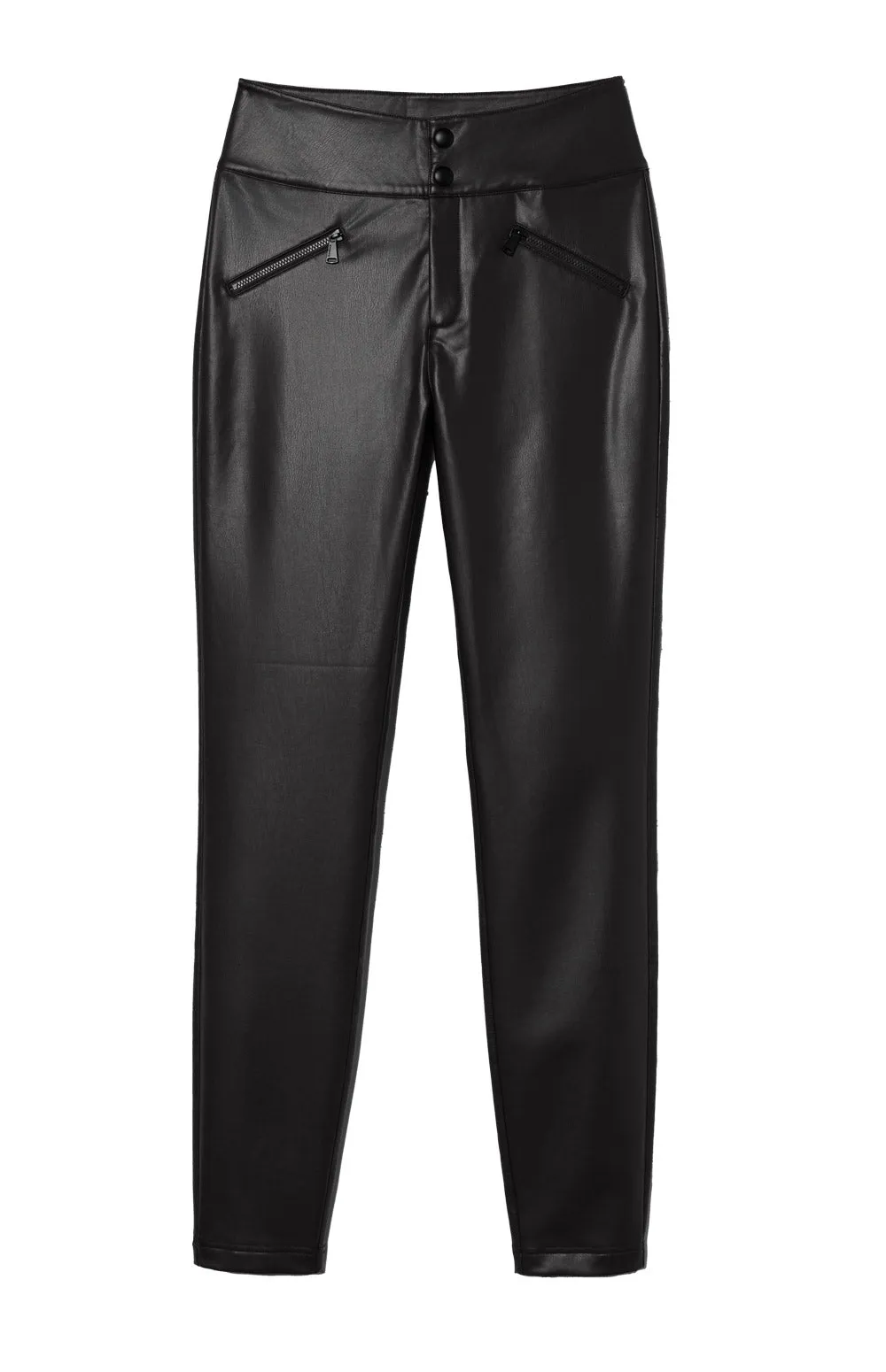 Geneva Faux Leather Techno Pant | Black sold by Alp N Rock product image thumbnail 5