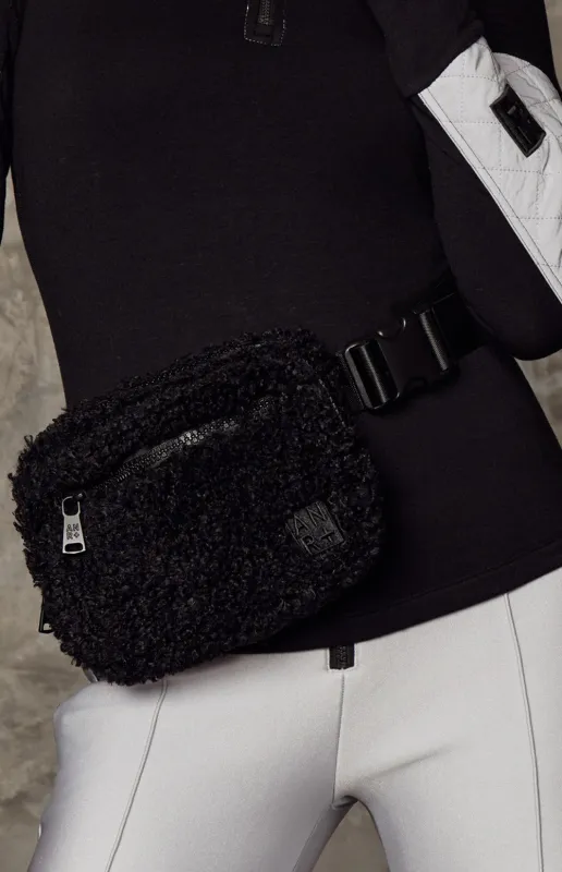 City Shearling Belt Bag | Black made by Alp N Rock