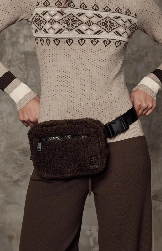 City Shearling Belt Bag | Coffee sold by Alp N Rock