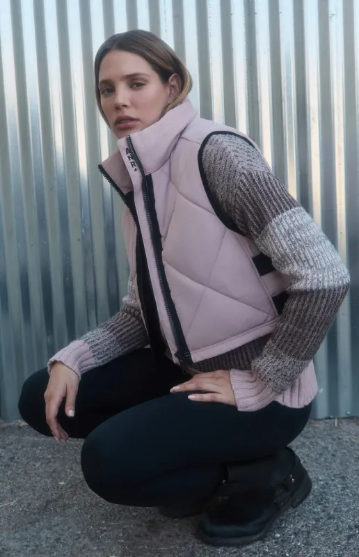 La Vitesse II Cropped Vest | Rose sold by Alp N Rock