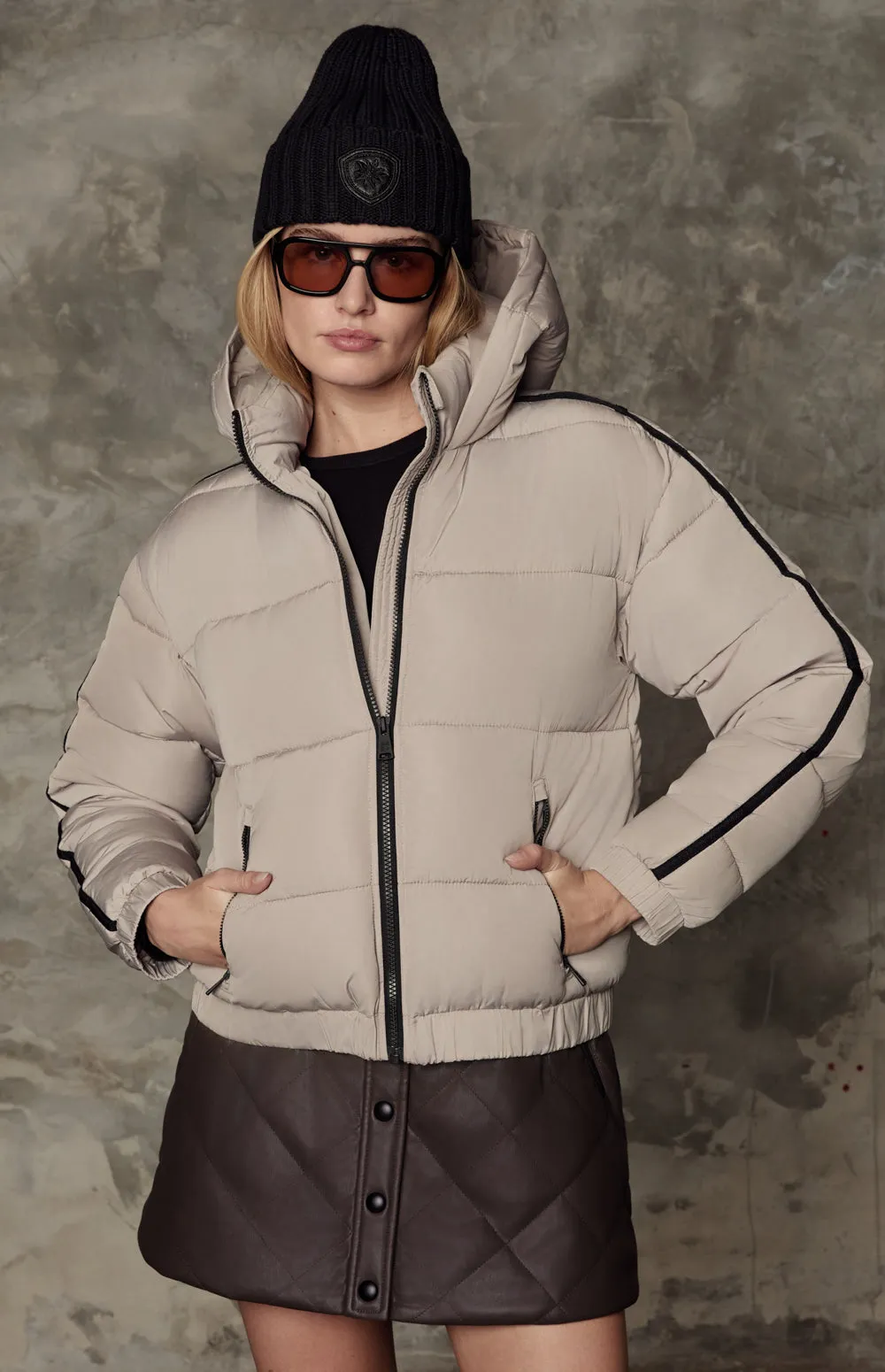 Whitney Puffer Jacket | Stone sold by Alp N Rock product image thumbnail 2