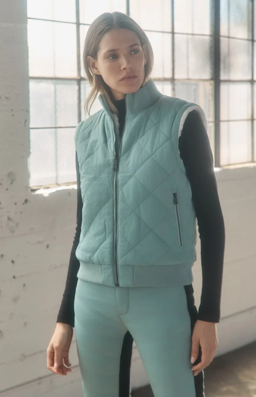 Atlas Quilted Reversible Vest | Silver Blue sold by Alp N Rock product image thumbnail 2
