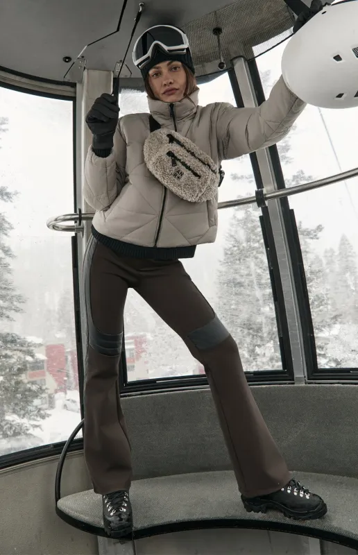 Sabine Double Knit Flare Pant | Coffee sold by Alp N Rock