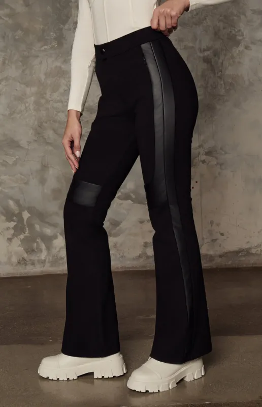 Sabine Double Knit Flare Pant | Black sold by Alp N Rock