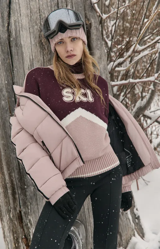 Aiken Retro Ski Sweater | Dark Cherry sold by Alp N Rock