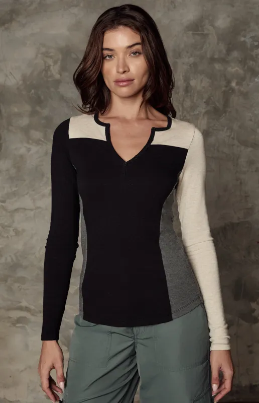 Gemma Henley Shirt | Black sold by Alp N Rock