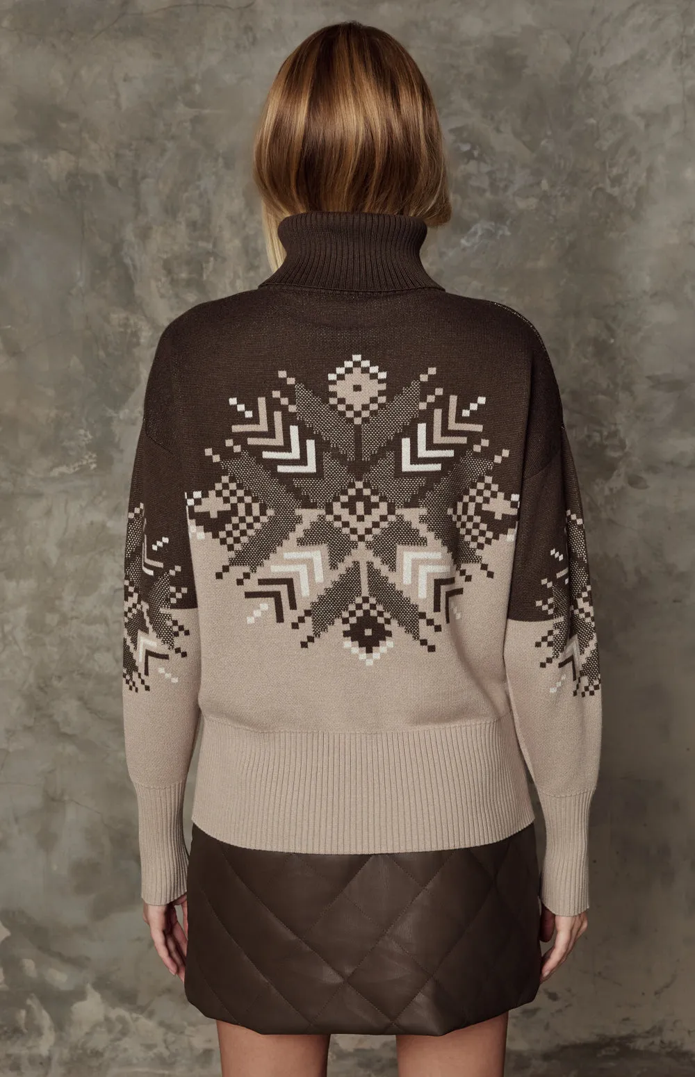 Snowflake Ellis Sweater | Coffee sold by Alp N Rock product image thumbnail 4