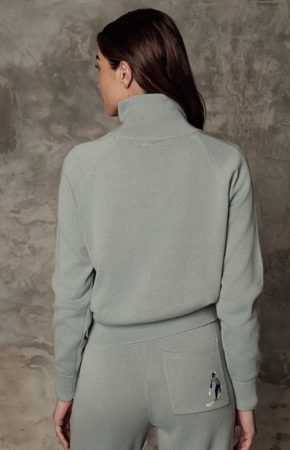 Belle Turtleneck Ski Sweater | Silver Blue sold by Alp N Rock product image thumbnail 5