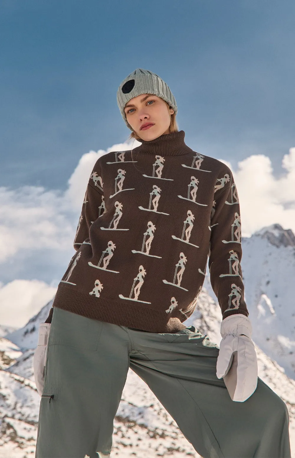 Nala Vintage Ski Sweater | Coffee sold by Alp N Rock product image thumbnail 2