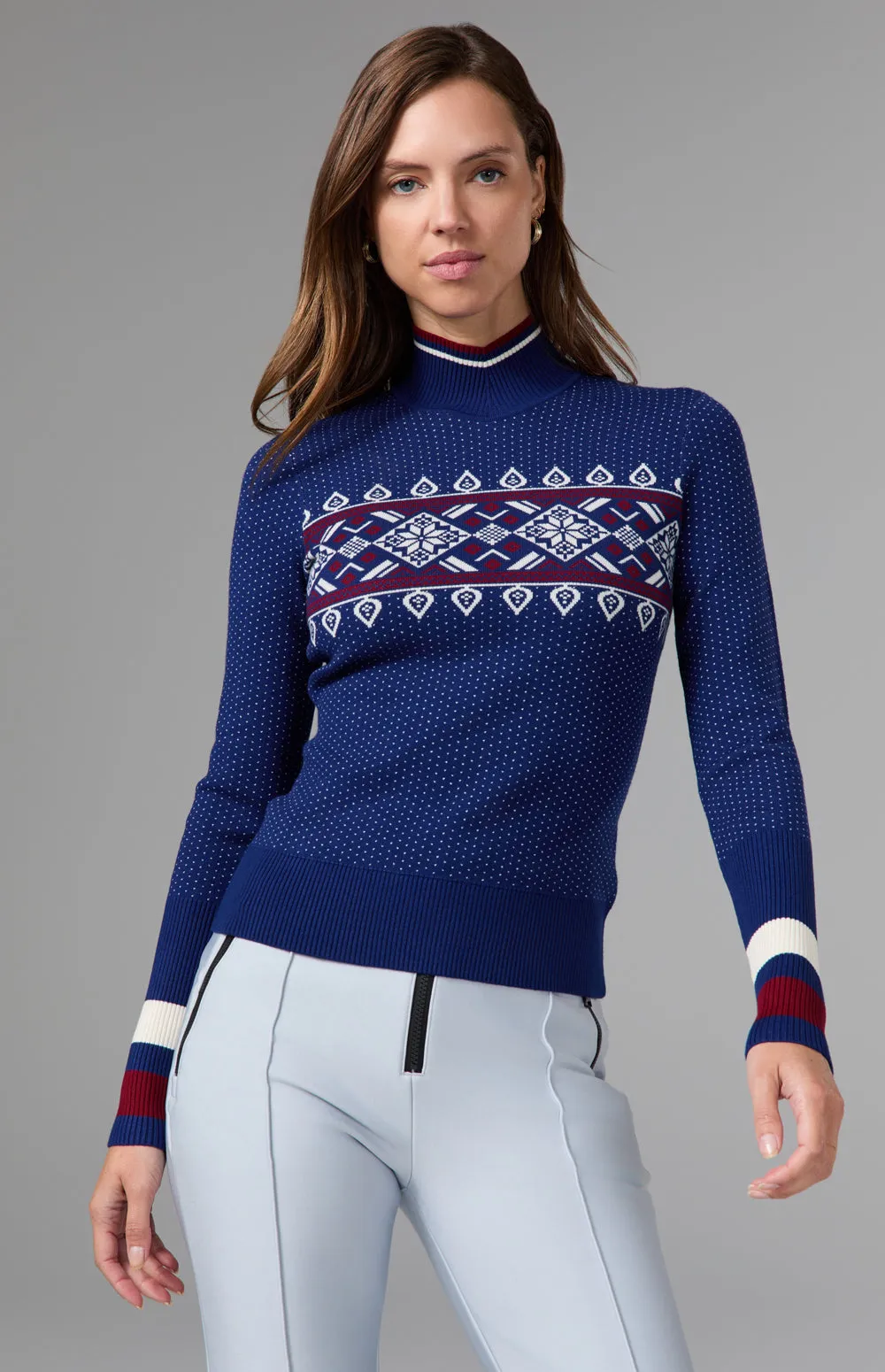 Holly Mock Neck Sweater | Deep Blue sold by Alp N Rock product image thumbnail 5