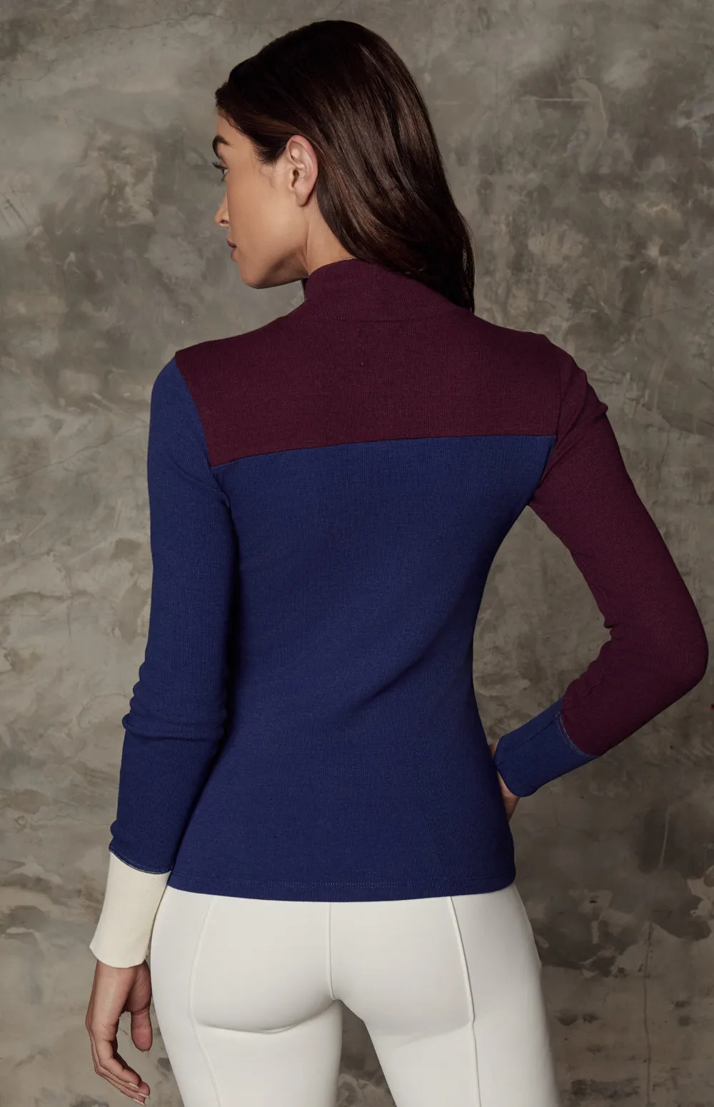 Fallon Mock Neck | Deep Blue sold by Alp N Rock product image thumbnail 5