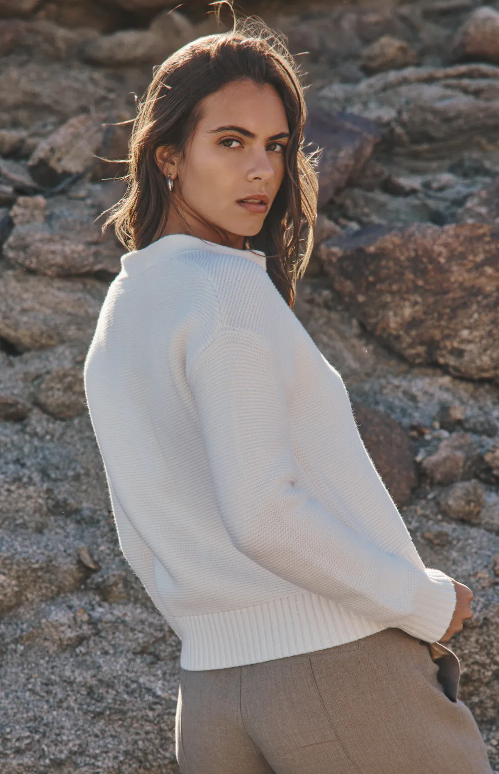 Lexi Sweater Cardigan | Off White sold by Alp N Rock product image thumbnail 3
