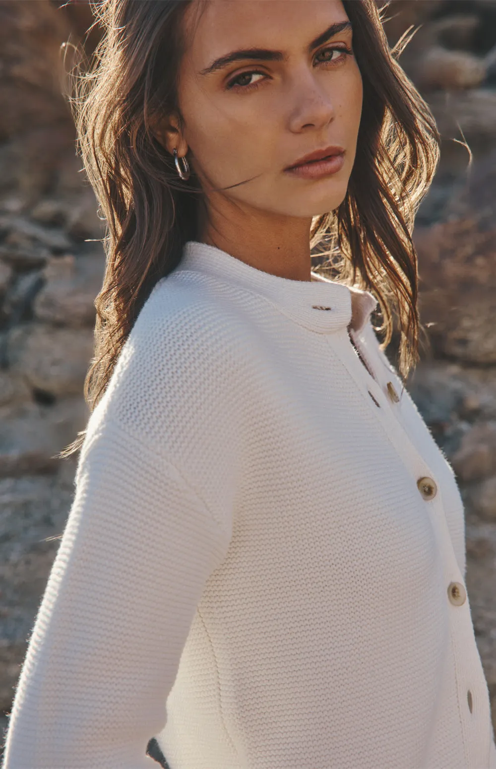 Lexi Sweater Cardigan | Off White sold by Alp N Rock product image thumbnail 2