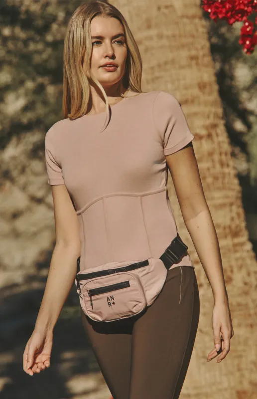Miranda Short Sleeve Crew | Rose made by Alp N Rock