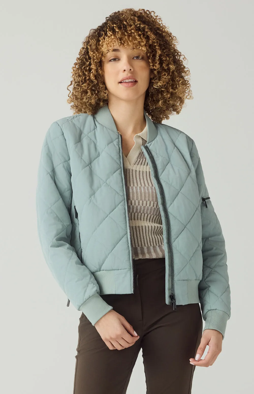 Metro II Bomber Jacket | Silver Blue sold by Alp N Rock product image thumbnail 5