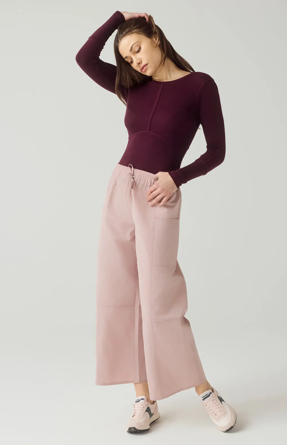 Delaney Longsleeve Crew | Dark Cherry sold by Alp N Rock product image thumbnail 3