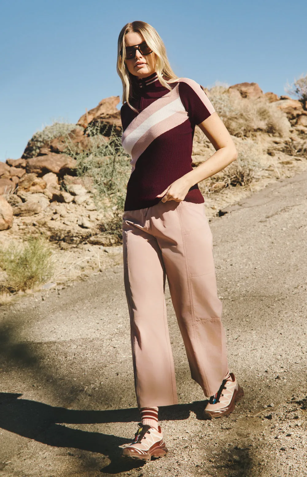 Audra Zip Sweater | Dark Cherry sold by Alp N Rock product image thumbnail 3