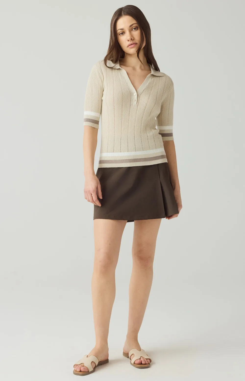 Ciri Knit Polo | Pumice sold by Alp N Rock product image thumbnail 5