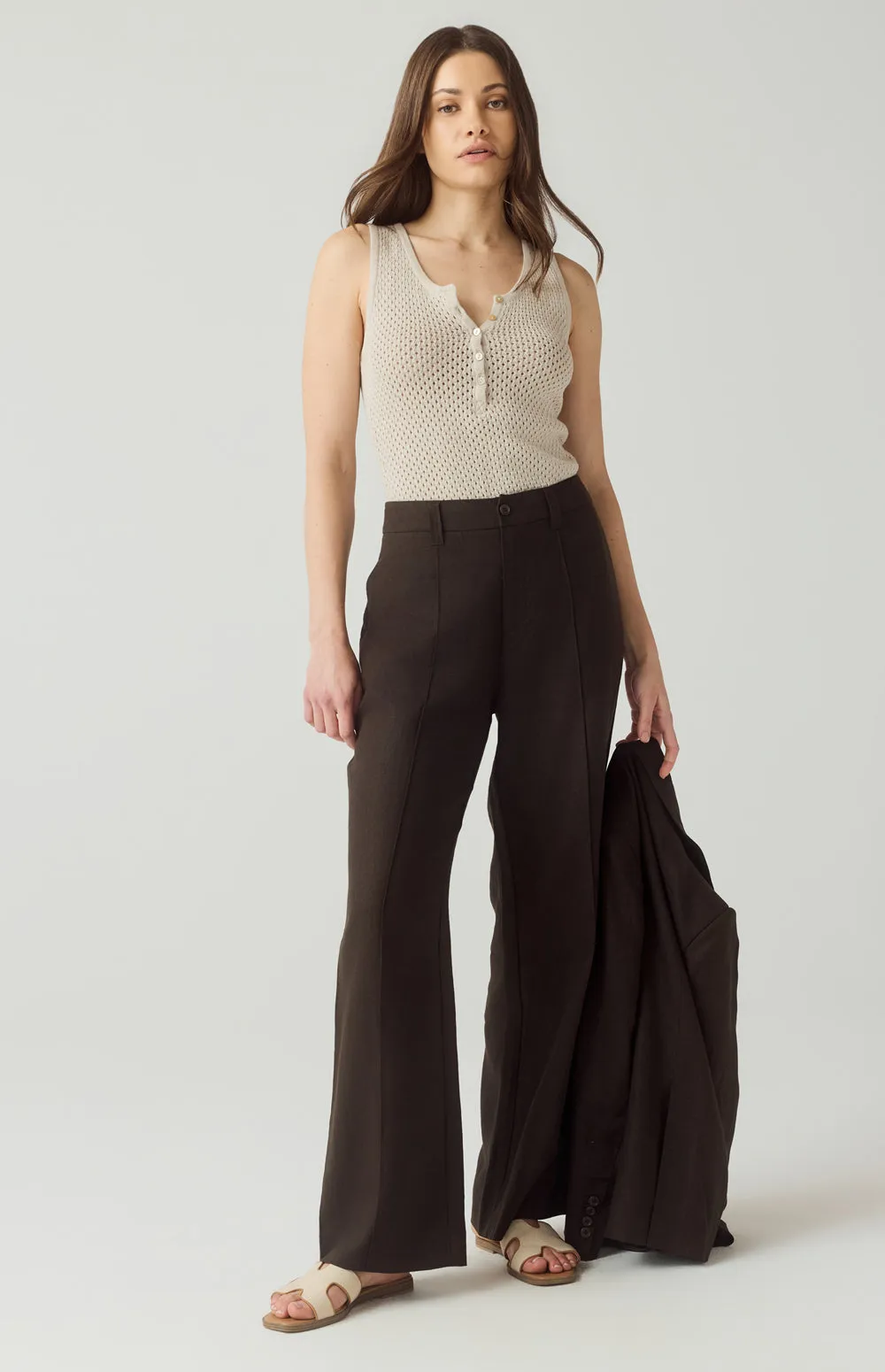 Bianca Linen Pant | Coffee sold by Alp N Rock
