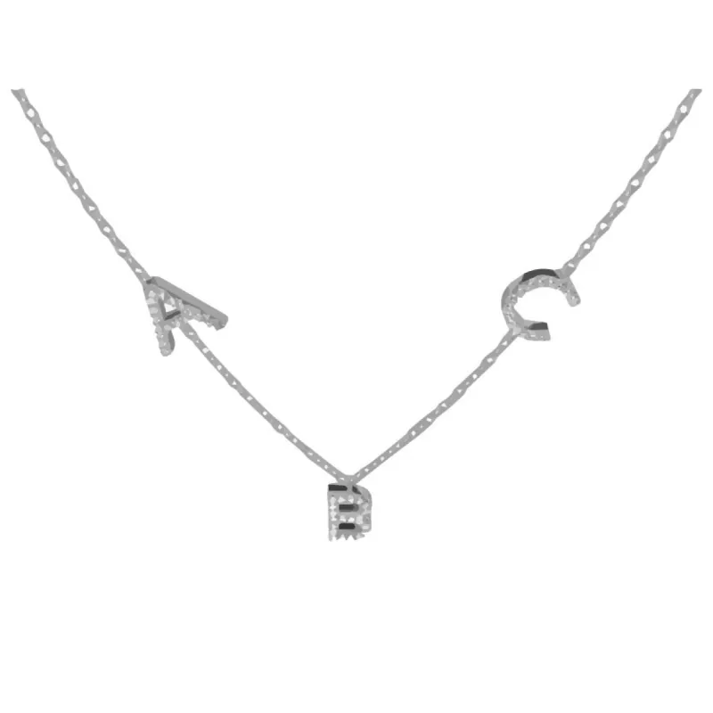 Maja Letters Necklace Silver sold by PERSN US