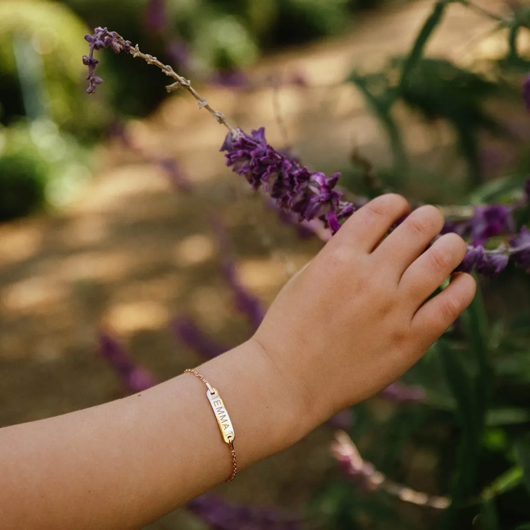 ID Name Bracelet Engraved Silver sold by PERSN US product image thumbnail 3