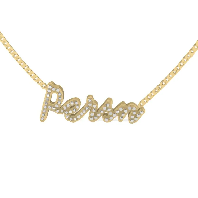 Dajanaic - Signature Name Necklace Gold sold by PERSN US product image thumbnail 3