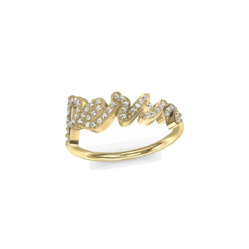 Signature Ring Gold sold by PERSN US
