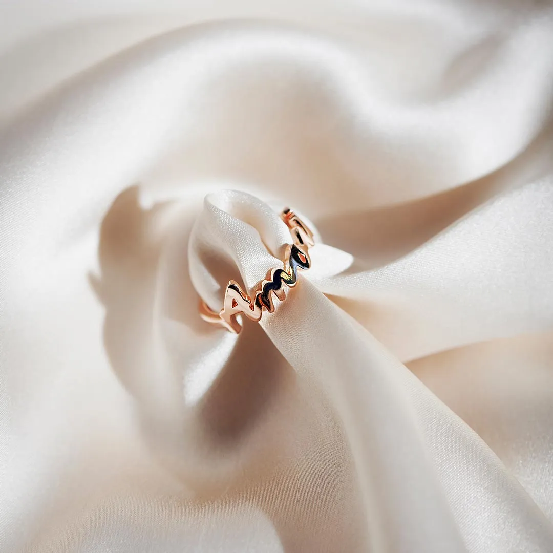 Signature Ring Gold sold by PERSN US product image thumbnail 4